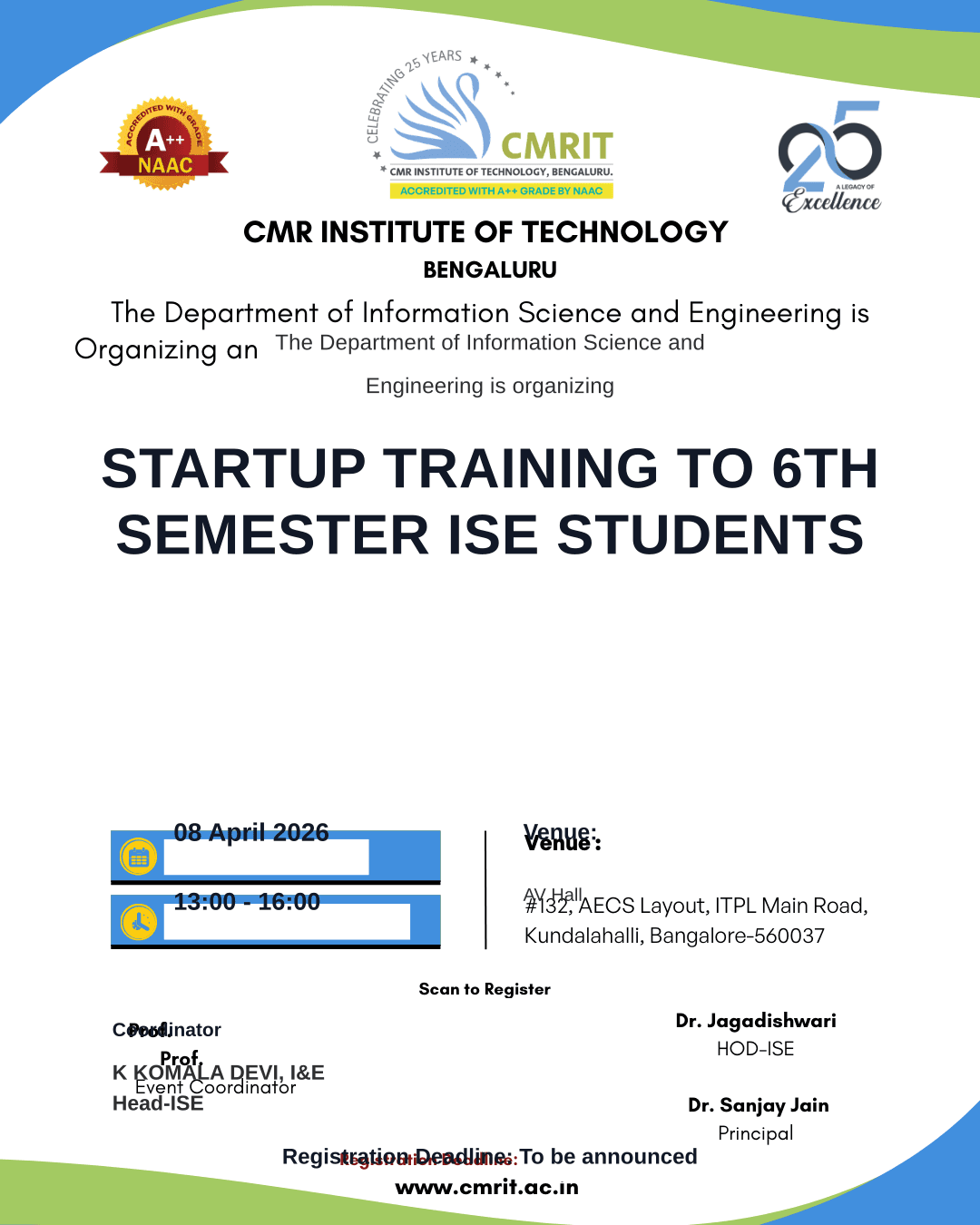 Startup Training - ISE Sem 6